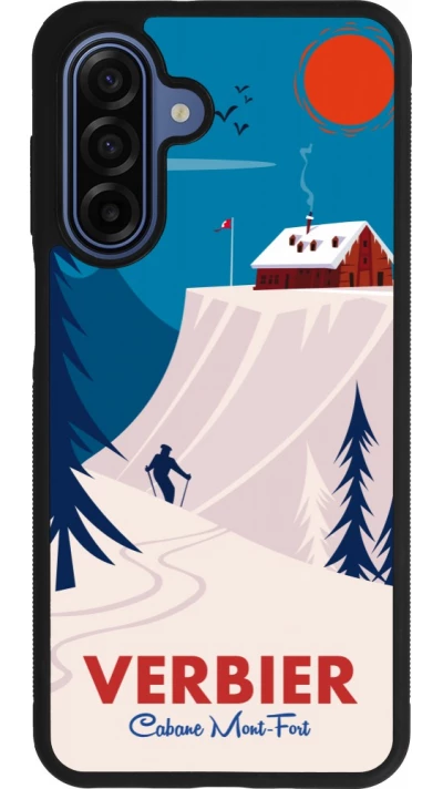 Samsung Galaxy A17 Case Hülle - Silikon schwarz Verbier Cabane Mont-Fort
