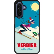Samsung Galaxy A17 Case Hülle - Silikon schwarz Verbier Ski Downhill