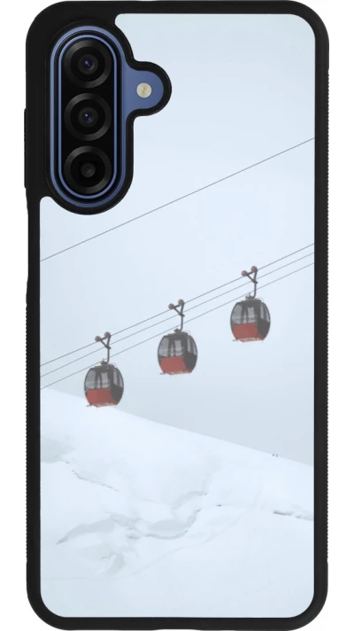 Samsung Galaxy A17 Case Hülle - Silikon schwarz Winter 22 ski lift