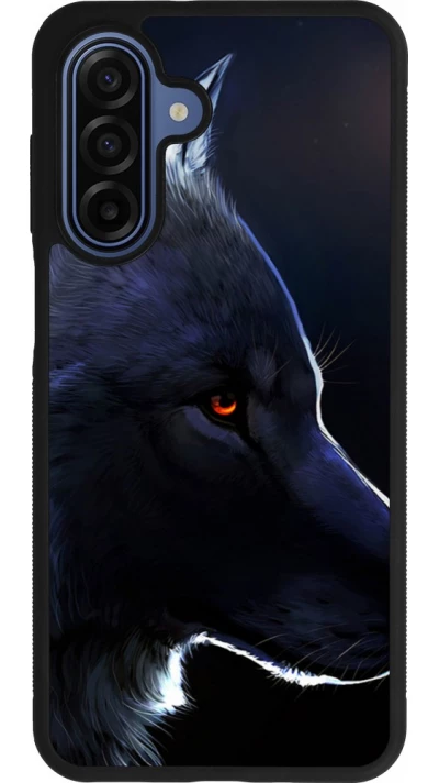 Samsung Galaxy A17 Case Hülle - Silikon schwarz Wolf Shape