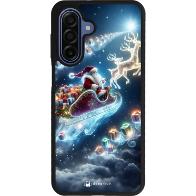 Samsung Galaxy A17 Case Hülle - Silikon schwarz Weihnachten 2023 Verzauberter Weihnachtsmann