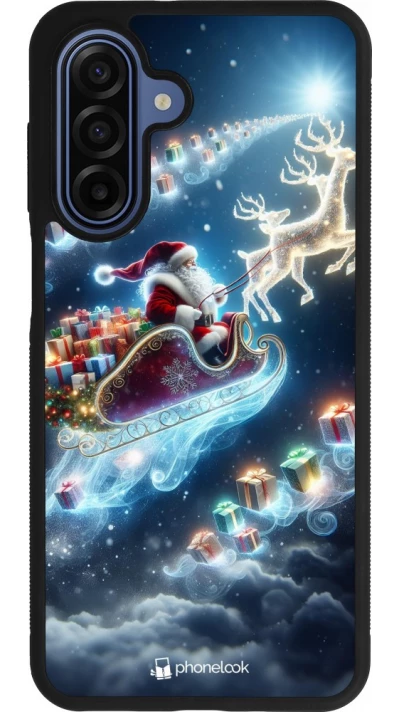 Samsung Galaxy A17 Case Hülle - Silikon schwarz Weihnachten 2023 Verzauberter Weihnachtsmann