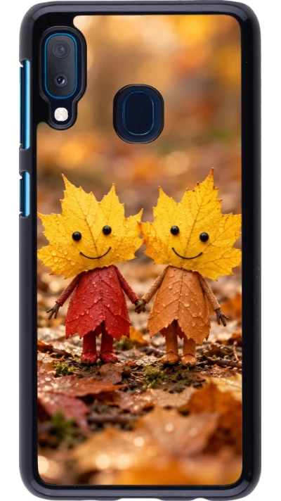 Coque Samsung Galaxy A20e - Autumn 26 Couple of leaves