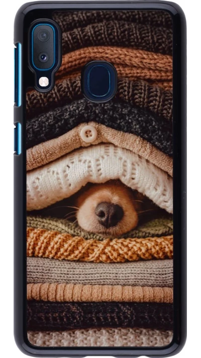 Coque Samsung Galaxy A20e - Autumn 26 Dog under the covers
