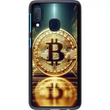 Samsung Galaxy A20e Case Hülle - Bitcoin Stehen