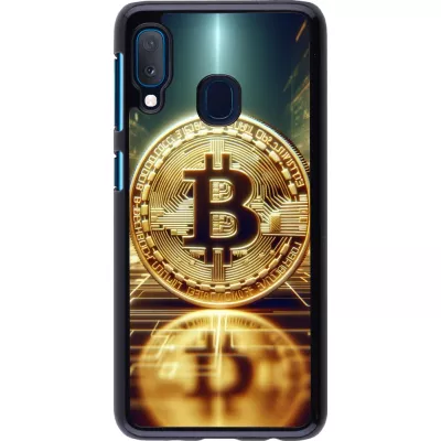 Samsung Galaxy A20e Case Hülle - Bitcoin Stehen