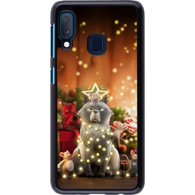 Coque Samsung Galaxy A20e - Christmas 25 Xmas Cat