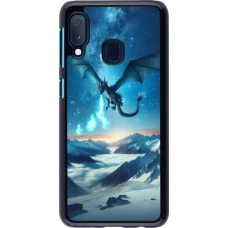 Coque Samsung Galaxy A20e - Dragon nocturne montagne