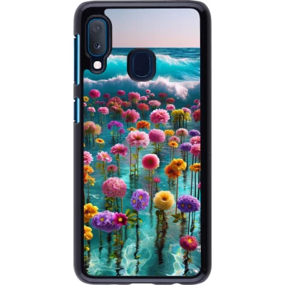 Coque Samsung Galaxy A20e - Flower sea waves