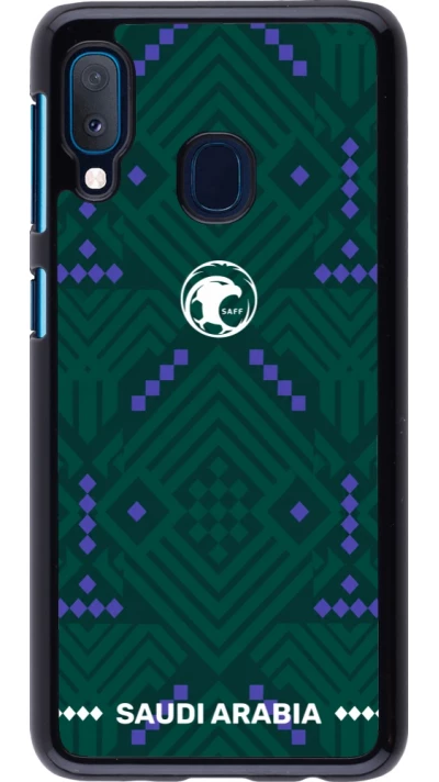 Samsung Galaxy A20e Case Hülle - Saudi Arabien 2026 personalisierbares Fussballtrikot