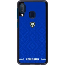 Samsung Galaxy A20e Case Hülle - Usbekistan 2026 personalisierbares Fussballtrikot