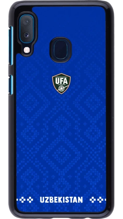 Samsung Galaxy A20e Case Hülle - Usbekistan 2026 personalisierbares Fussballtrikot