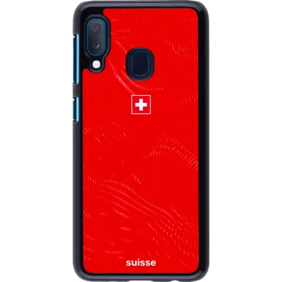 Coque Samsung Galaxy A20e - Maillot de football Suisse 2026 personnalisable