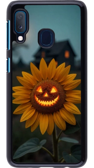 Samsung Galaxy A20e Case Hülle - Halloween 2026 Evil Sunflower