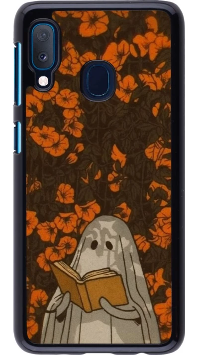 Samsung Galaxy A20e Case Hülle - Halloween 2026 Ghost reading