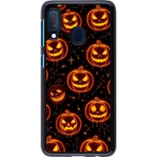 Samsung Galaxy A20e Case Hülle - Halloween 2026 Pattern Pumpkins