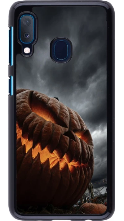 Samsung Galaxy A20e Case Hülle - Halloween 2026 The Wicked Pumpkin