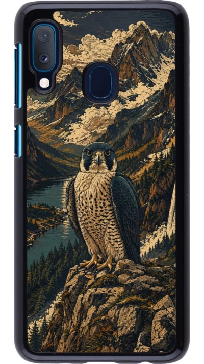 Coque Samsung Galaxy A20e - Linocut Faucun pèlerin