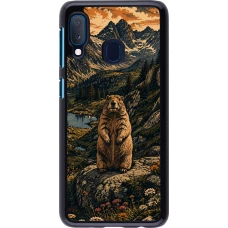 Coque Samsung Galaxy A20e - Linocut Marmotte