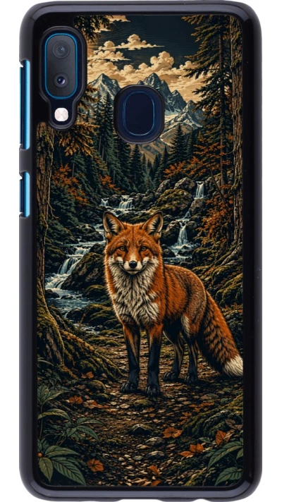 Coque Samsung Galaxy A20e - Linocut Renard