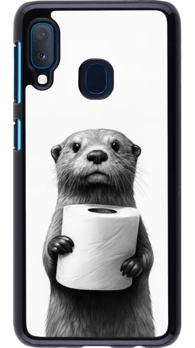 Samsung Galaxy A20e Case Hülle - Otter Toilettenpapier