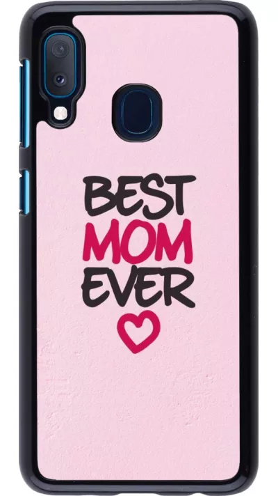 Samsung Galaxy A20e Case Hülle - Mom 2023 best Mom ever pink