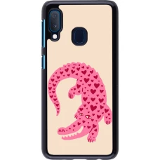 Samsung Galaxy A20e Case Hülle - Pink crocodile 2026