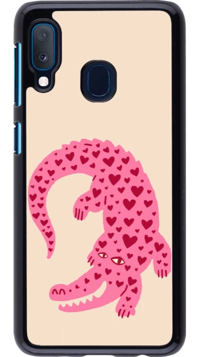 Samsung Galaxy A20e Case Hülle - Pink crocodile 2026