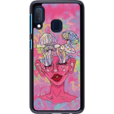 Coque Samsung Galaxy A20e - Psychedelic pink mushroom