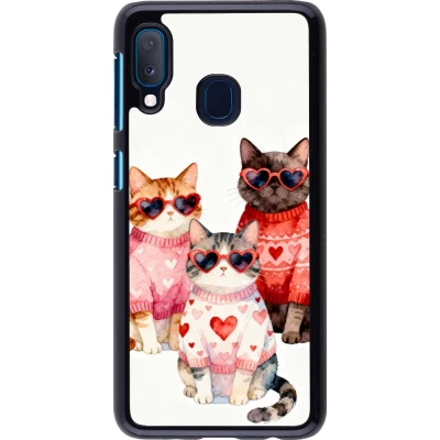 Samsung Galaxy A20e Case Hülle - Saint Valentines Day 26 Cat Love
