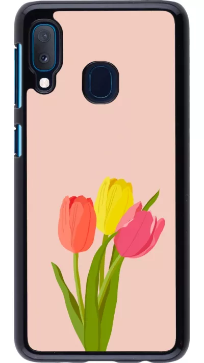 Samsung Galaxy A20e Case Hülle - Spring 23 tulip trio