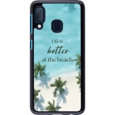 Samsung Galaxy A20e Case Hülle - Summer 2025 Life is better at the beach