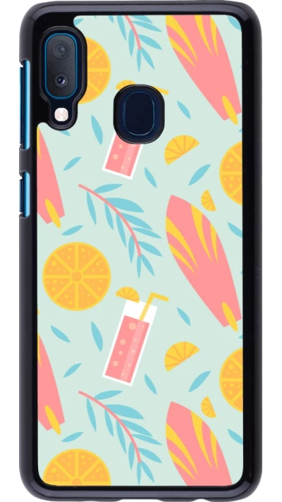 Samsung Galaxy A20e Case Hülle - Summer 2025 Pattern citron