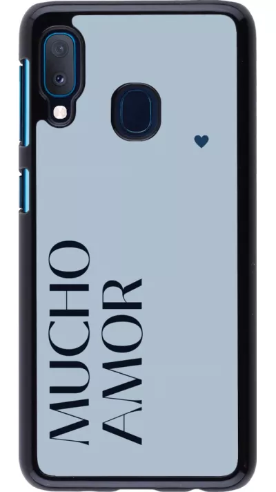 Coque Samsung Galaxy A20e - Valentine 2024 mucho amor azul