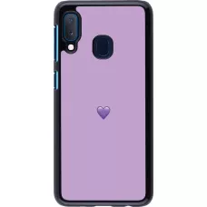 Samsung Galaxy A20e Case Hülle - Valentine 2023 purpule single heart