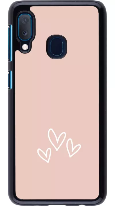 Coque Samsung Galaxy A20e - Valentine 2023 three minimalist hearts