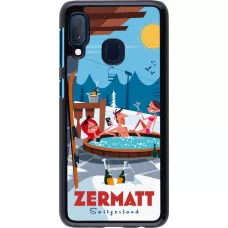 Samsung Galaxy A20e Case Hülle - Zermatt Mountain Jacuzzi
