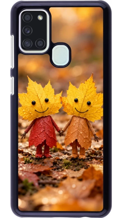 Coque Samsung Galaxy A21s - Autumn 26 Couple of leaves