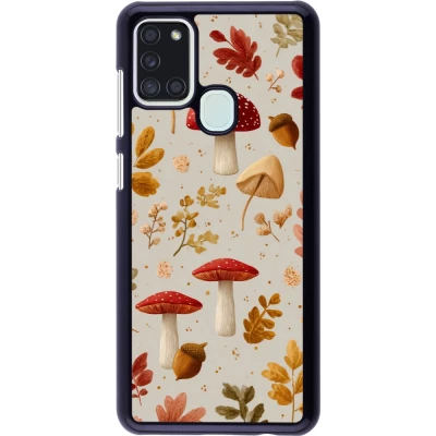 Coque Samsung Galaxy A21s - Autumn 26 Mushrooms and leaves