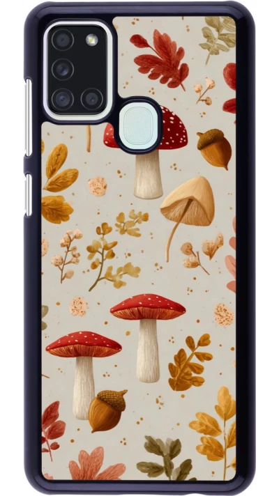 Coque Samsung Galaxy A21s - Autumn 26 Mushrooms and leaves