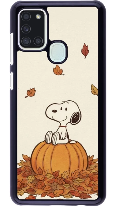 Coque Samsung Galaxy A21s - Autumn 26 Snoopy autumn