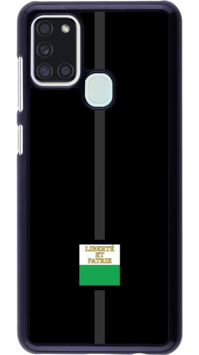 Samsung Galaxy A21s Case Hülle - Kanton VD schwarz