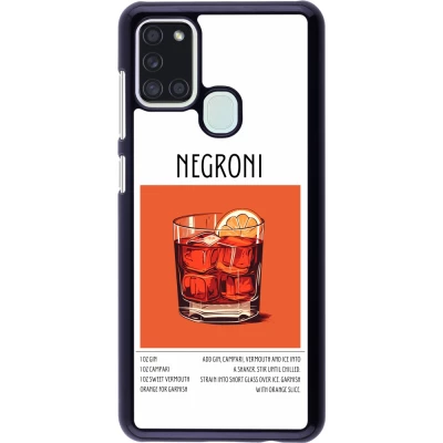 Samsung Galaxy A21s Case Hülle - Cocktail Rezept Negroni