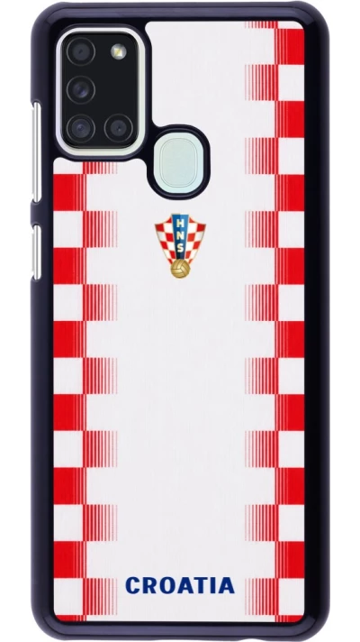 Samsung Galaxy A21s Case Hülle - Kroatien 2026 personalisierbares Fussballtrikot