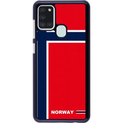 Coque Samsung Galaxy A21s - Maillot de football Norvège 2026 personnalisable