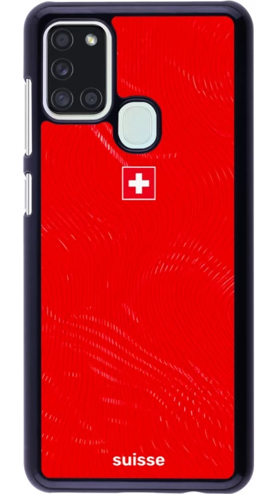 Samsung Galaxy A21s Case Hülle - Schweiz 2026 personalisierbares Fussballtrikot