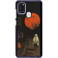 Coque Samsung Galaxy A21s - Halloween 2025 Ghost on a bicycle