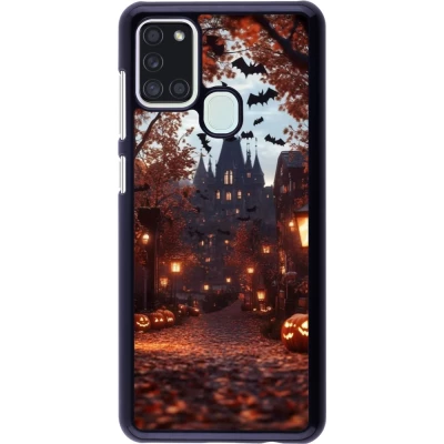 Samsung Galaxy A21s Case Hülle - Halloween 2025 Haunted house