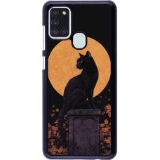 Coque Samsung Galaxy A21s - Halloween 2026 Cat Art Nouveau