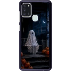 Coque Samsung Galaxy A21s - Halloween 2026 Ghost on a swing